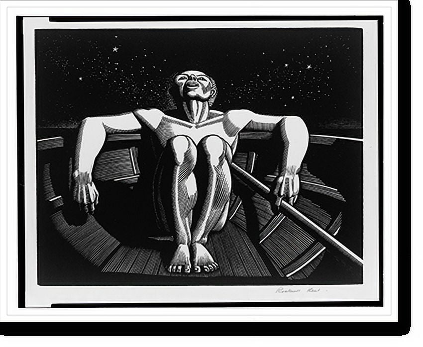 Historic Framed Print, [Drifter].Rockwell Kent., 17-7/8