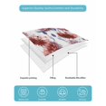 thumbnail image 4 of Quilts Queen Size Bedding Set, Red Floral Reversible Summer Quilt 3 Pieces, Vintage Cornflower Leaves Rustic Plants Lightweight Bedspreads Coverlets with 2 Pillow Shams for All Seasons, 4 of 5