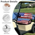 thumbnail image 6 of Uorisanigo Retro American Flag Golf Cart Seat Cover Anti-Slip Golf Cart Replacement Front Seat Adjustable Straps Cart Seat Cushion Covers Golf Cart Accessories Easy to Install, 6 of 7