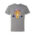 thumbnail image 2 of Lion Throne King Crown Animal Lover Mens Premium Tri Blend T-Shirt, Premium Heather, Small, 2 of 3