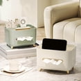 thumbnail image 3 of Rectangular Tissue Cover Organizer with Removable Compartments for Remote Control Storage, 3 of 3