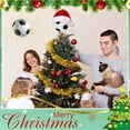 thumbnail image 4 of WMGHA Christmas Tree Topper - 3.5 Inch Soccer Christmas Tree Topper Ornament - Tree Top Decor, Home Xmas Party & Tabletop Display - Sports Themed Top Gift for Men, Senior Fans, Players & Teams, 4 of 8
