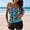 Swimwear-725Multicolor, variant on Xdegoge Tankinis for Women Scoop Neck Flowy Top Boyshorts Bottom Two Piece Bathing Suits Smooth Fabric Tropical Leaf Print Tummy Control Pool Party