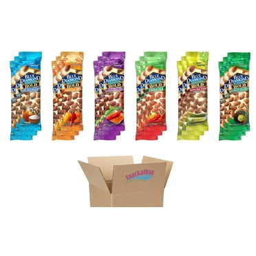 Blue Diamond Almond Variety, 6 Bold Flavors, 3 Bags each Flavor, 1.5 Ounce (Pack of 18)