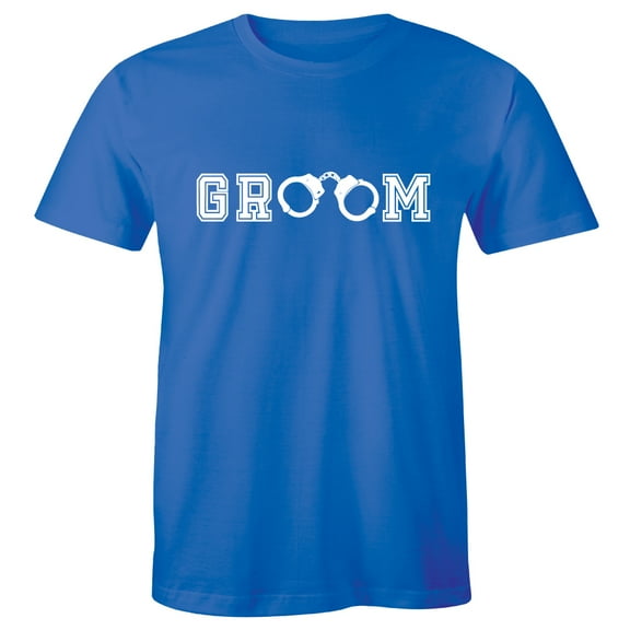 Mens Funny , Groom Handcuffs Stag, Ideal Gift or Birthday Present T-Shirt