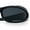 Shiny Black - Black, variant on Mens Classic 90s Oval Cropped Bottom Wrap Around Sport Plastic Sunglasses Matte Black - Black