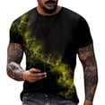 thumbnail image 2 of Mens Vintage Designer Raglan T-Shirt Short Sleeve Printed Summer Round Neck Top Casual T-Shirt, 2 of 5