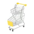 thumbnail image 2 of Mini carrito de compras de 2 niveles perfecl juguetes de aprendizaje preescolar Amarillo, 2 of 8