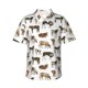 thumbnail image 1 of Balery Cow Camisas hawaianas de manga corta para hombre, camisas playeras de corte holgado, camisas de vacaciones con botones,Small, 1 of 7