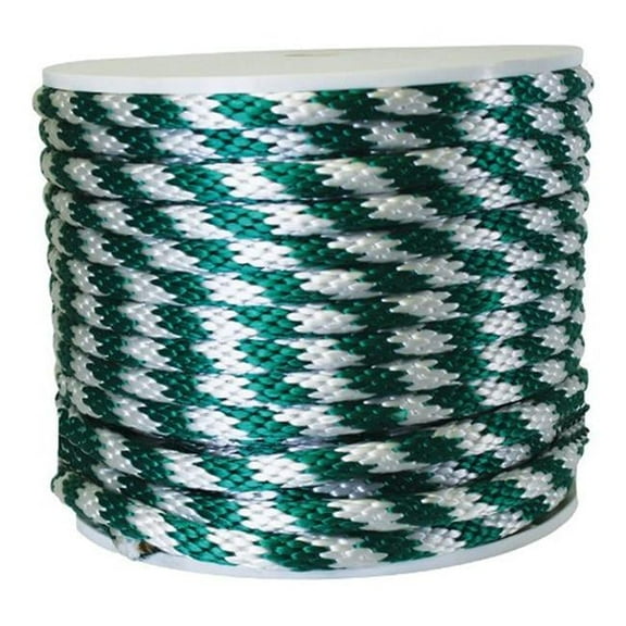 Koch 5/8 in. D X 140 ft. L Green/White Solid Braided Poly Derby Rope