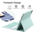 thumbnail image 4 of Estuche para teclado Bluetooth para Ipad Funda delgada desmontable Portalápices incorporado brillar Electrónica, 4 of 4