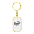thumbnail image 4 of Weekend Hooker Fishing Stainless Steel or 18k Gold Premium Swivel Dog Tag Keychain, 4 of 10