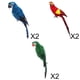 thumbnail image 1 of 6pcs Artificial Parrot Bird Parrot Figurines indoor e outdoor Landscape home and garden Decoration, 1 of 9