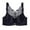 Black, variant on Womens Full Figure Beauty Back Smoothing Bra No Underwire - Butterfly Beauty Back No Trace Gathering Large Size Ultra Thin Soft Comfortable Breathable Bra