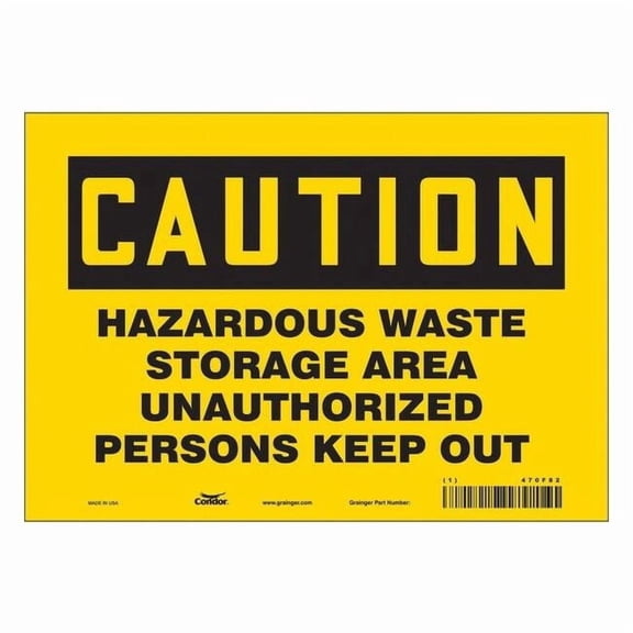 Condor Safety Sign,7 in x 10 in,Vinyl 470F82