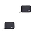 thumbnail image 1 of Sidaley Organizador de dispositivos, bolsa de almacenamiento de Cable USB, accesorios electrónicos digitales de viaje, funda, USB, soporte para Negro 2piezas, 1 of 5