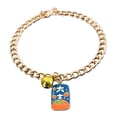 thumbnail image 2 of Meidiya Pet Metal Necklace Collar Mini Bell Design Hypoallergenic Wear Comfortable Skin-Friendly Environmental Protection Adjustable Cartoon Pendant Cat Necklace Lobster Buckle Pet Collar, 2 of 8