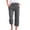 35# Dark Gray, variant on Cotton Linen Capris for Women Casual Summer Straight Wide Leg Loose Drawstring Elastic Waist Petite Pull On Pants for Women White XL