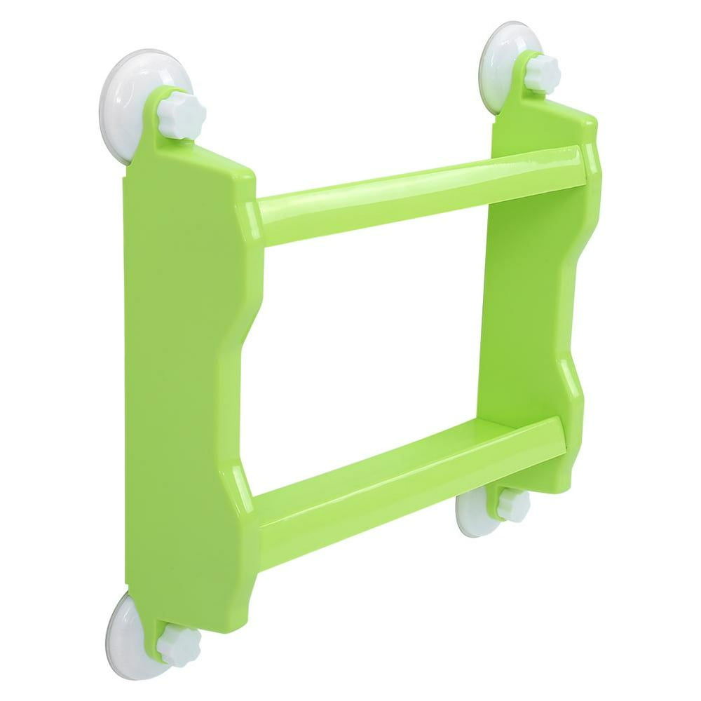 Mgaxyff Bathroom Kitchen Double Tiers Strong Suction Cup Rack Wall