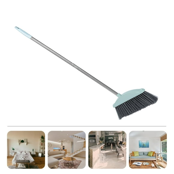 OULII Heavy Duty 34 Inch Broom for Indoor and Outdoor Floor Cleaning Ideal for Sweeping Concrete Garage Patio Home Kitchen and Office