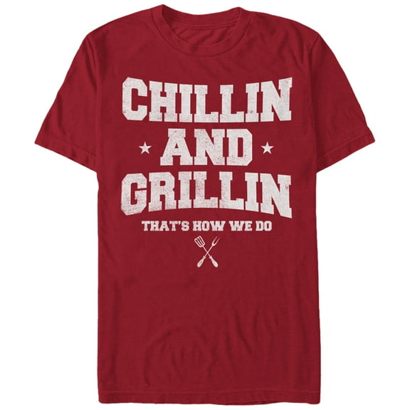 Men's Lost Gods Chill N Grill T-shirt X-Large Cardinal