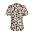 thumbnail image 3 of Uemuo Daisies Flowers Printed Women's Classic V-Neck T-Shirt - Soft, Breathable, Moisture-Wicking, Perfect for Casual, Office, Travel, and Everyday Wear-Large, 3 of 5