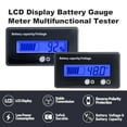 thumbnail image 2 of 48V Battery Meter - 10-100V Golf Cart Battery Gauge, DC 12V-84V Voltage Indicator for Acid & Lithium Ion Batteries, 2 of 12