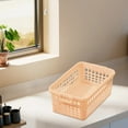 thumbnail image 4 of Vacemry Under $5 Plastic Storage Basket, Small Size Home Organization Box, Cabinet Storage Container for Snacks Toys, Multipurpose Stackable Organizer Bin, 4 of 6