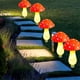 thumbnail image 3 of Solar Mushroom Fairy Lights Outdoor Garden Pathway Decoration 12pcs, 3 of 5