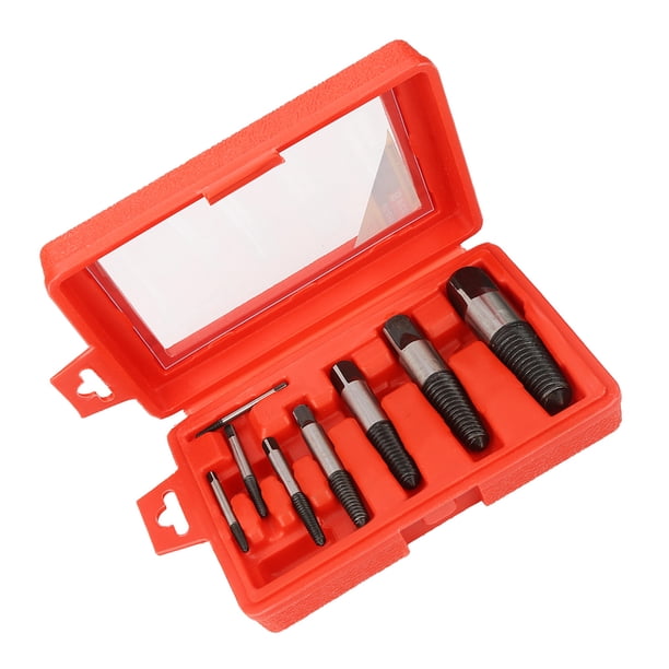 8 piezas Extractor de tornillos rotos y dañados Herramienta para quitar tornillos dañados