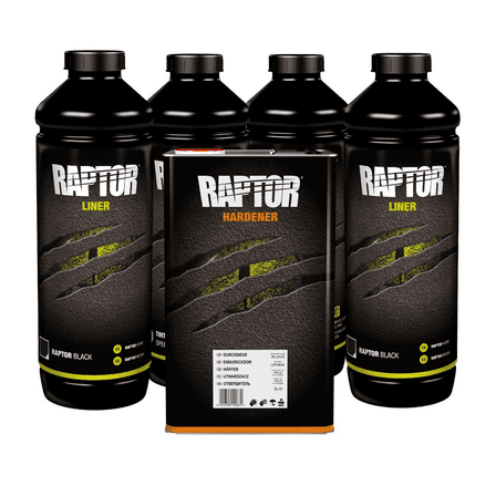 U Pol Products RAPTOR UP0820 National Rule Raptor Kit, Black, 3:1 Mixing, 125 sq-ft Coverage, National Rule