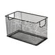thumbnail image 4 of Organizador de cesta de almacenamiento de alambre de malla Organización de suministros de oficina Cesta de alambre Mesh Bin de almacenamiento abierto Negro, 4 of 8