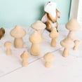 thumbnail image 1 of Hadanceo Wooden Mushroom DIY Unfinished Mini Kids Toy Mushroom Ornament for Home, 1 of 8