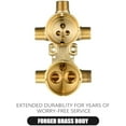 thumbnail image 3 of R22000 Integrated Shower and Diverter Valve, Compatible with D 3-Setting or 6-Setting Integrated Diverter Valve Trim kit, Brass Construction, 3 of 5