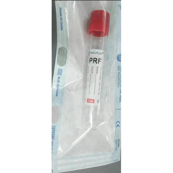 VacuPlus PRF Tubes No Additive 9 mL 50 Tubes Individually Packed Exp Jan 2026