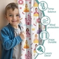 thumbnail image 3 of Blackout Kids Curtains,Colorful Princess Castle Pattern Childrens Insulated Curtains Set Of 2,Bedroom Essentials,Toddler Room Decor 52"x84", 3 of 5