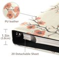 thumbnail image 3 of FORMRS 3 Ring Photo Album 4"x6" Self Adhesive Large Capacity PU Leather Cover, Light Red Flowers, 3 of 8