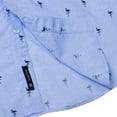 thumbnail image 6 of Men’s Flamingo Print Button Down Shirt – Tropical Short Sleeve Casual Vacation Party Top, 6 of 7