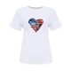 thumbnail image 3 of Camisetas de Manga Corta para las Mujeres Día de la Independencia Impresión Básica Camiseta de Verano, Cuello Redondo Casual Camiseta Blusa, 3 of 4