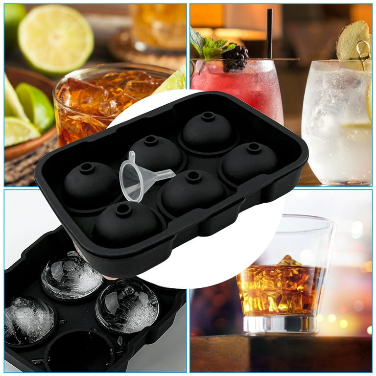 Large Ice Cube Trays Silicone (2.5-inches) - Giant Cocktail Silicone Ice  Maker, Scotch Whiskey Ice Cube, Easy Release Reusable Ice Cubes,food Grade  (b
