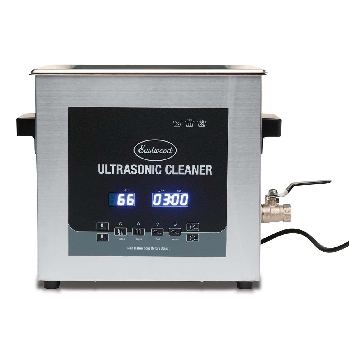 Eastwood 9L Heated Ultrasonic Cleaner with Degas