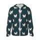 thumbnail image 1 of Fotbe Funny Chicken Chaqueta con Protección Solar UPF 50+ para Hombre y Mujer, Camisa con Capucha y Bolsillos-Large, 1 of 7