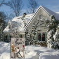 thumbnail image 4 of Winter House Flags for Outdoor Decoration, Grey Let it Snow Snowman Large Yard Flag, Decorative Christmas Xmas Seasonal Farmhouse Holiday Outside Decor 12x18 Inch Vertical Double Sided, 4 of 7