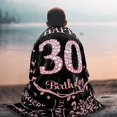 thumbnail image 6 of 30th Birthday Blanket Gifts for Women - Happy 30th Birthday Gift Ideas for Her - 30 Year Old Gifts for Wife Mom Girlfriend Daughter Sister - Flannel Fleece Soft Throw Blanket, 6 of 6