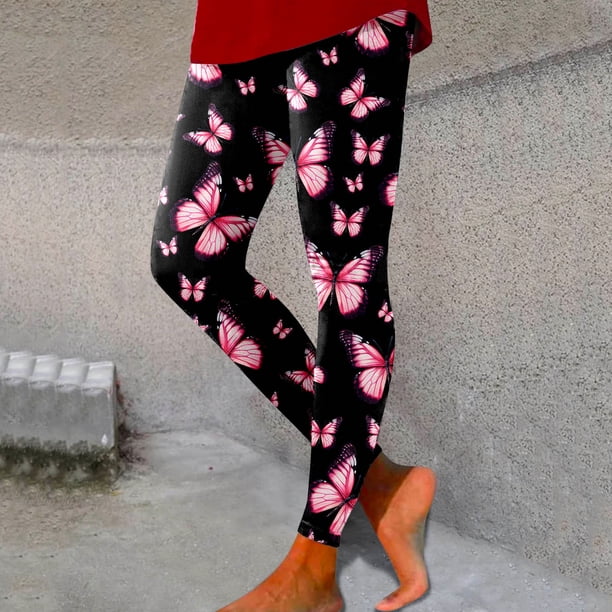WILLBEST Leggings de Yoga Estampados para Mujer, de Cintura Alta, para Entrenamiento, Running, Deportes, Cómodos, Elásticos, control de Fitness, Ropa Deportiva Grande