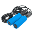 thumbnail image 1 of Cuerda para saltar ajustable sin enredos de alambre de acero, para entrenamiento de resistencia cardiovascular de boxeo de velocidad para adultos, 1 of 5