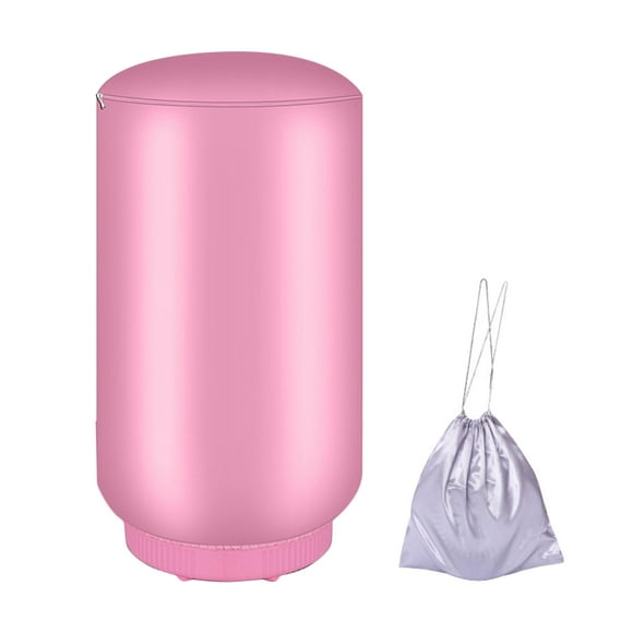 Secadora portátil,Secadora de ropa eléctrica portátil Secadora,Mini secadora de viaje de gran capacidad de 200 W con calentador,Estante colgante rápido para interiores,Hogar Ahorro de Rosado Sunnimix Secadora portátil