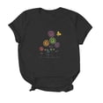 thumbnail image 3 of Birdeem T-Shirt Décontracté pour Femmes Imprimé Col Rond Manches Courtes Chandail Blouse Tops, 3 of 4