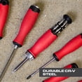 thumbnail image 5 of Hyper Tough 13-Piece Ratcheting Screwdriver with In-Handle Storage, 5 of 16