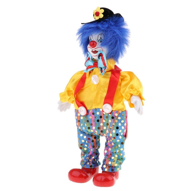 Muñeca de de 9 pulgadas aterrador Muñeca espeluznante Decoraciones de de Halloween Muñeca de Muñeca de , Amarillo + azul Zulema Muñecas de porcelana de colección